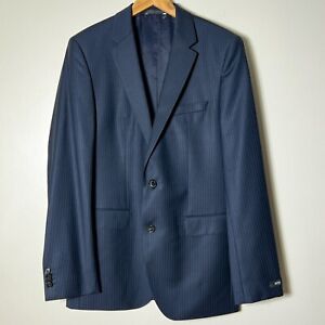 HUGO BOSS 40L The James Sharp Black Pin Stripe Sport Coat Jacket Wool Blazer NEW