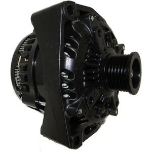 BLACK ALTERNATOR HIGH OUTPUT 300AMP FOR CHEVROLET SUBURBAN TAHOE 5.3L 6.0L - Picture 1 of 4