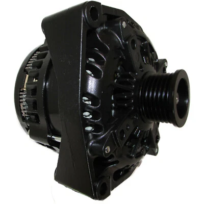 BLACK ALTERNATOR HIGH OUTPUT 300AMP FOR CHEVROLET SILVERADO 1500 2500HD 3500HD   - Image 1 of 4