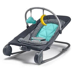 Summer Infant 2-in-1 Bouncer & Rocker Duo (Gray and Teal) Gray Teal - Picture 1 of 9