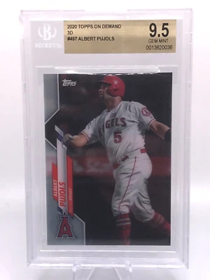 Albert Pujols 2020 Topps On Demand 3D #497 FHOF Cardinals BGS 9.5 GEM MINT! - Image 1 of 2