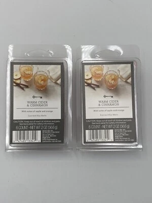 NEW Threshold™ Wax Melts • WARM CIDER CINNAMON • 6 Count - 2 Oz. Target LOT OF 2 - Image 1 of 4
