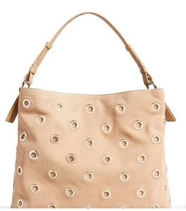 Ted Baker MEIDA Large Camel Suede Leather Eyelet Bag RRP £225 New with Tags - Picture 1 of 4