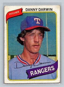 1980 Topps #498 Danny Darwin Texas Rangers Baseball Card