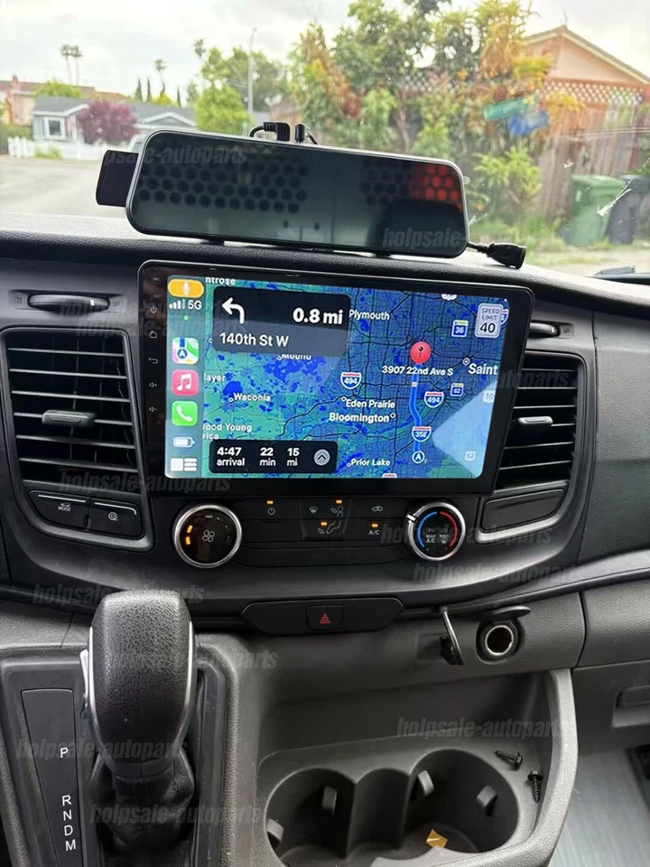 Carplay Radio For 2020-2024 Ford Transit 150 250 350 WiFi Android 14 RDS GPS Nav - Image 1 of 4