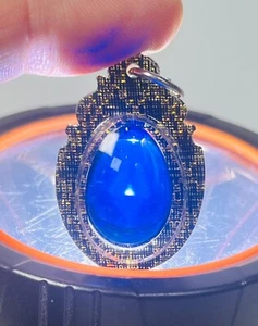 Lágrima Azul Leklai kaew Amuleto Top Dijes Riqueza Suerte Suerte Curación Natural - Imagen 1 de 24