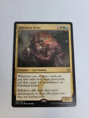 MTG Rakshasa Vizier Khans of Tarkir 193/269  - Image 1 of 2