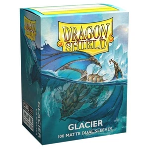 DRAGON SHIELD Matte Dual Glacier 100 CARD SLEEVES DECK PROTECTOR MTG Pokémon - Picture 1 of 2