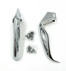 Pair Chrome Rear Bumper Guards For 1964 Chevy Impala, Bel Air & Biscayne