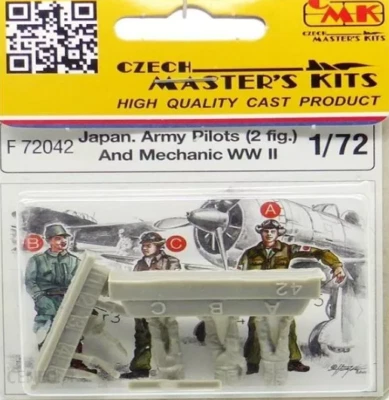 WWII PILOTA ESERCITO GIAPPONESE (2 FIGURE) & MECCANICO #F72042 1/72 CMK RARO - Immagine 1 di 2