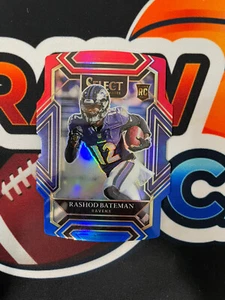2021 Panini Select Rashod Bateman Club Level Red Blue Die Cut Prizm RC - Picture 1 of 2