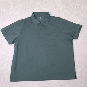 Uniqlo Polo Shirt Mens 3XL Green Performance Golf Casual Preppy Read Info. - Picture 1 of 9