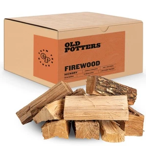 Kiln Dried Firewood - Hickory, 1100 Cu. in, 16-18 Logs ~ 8" x 2.5" Logs. Cook... - Picture 1 of 8
