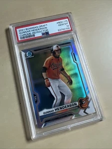 2021 Bowman Chrome Draft Gunnar Henderson Refractor PSA 10 #BDC175 🔥 RC - Picture 1 of 3