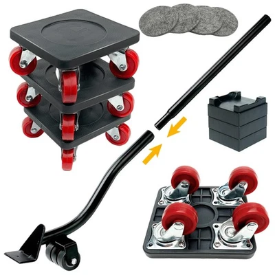 Möbel Transportrollen Set, Möbelheber mit 4 Stück Bewegen Sliders Schwere Möb... - Bild 1 von 4