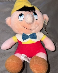 PINOCHO PELUCHE JUGUETE Walt Disney CLÁSICO ANIMADO 8" Muñeca de Peluche DE COLECCIÓN Nueva Etiqueta - Imagen 1 de 2