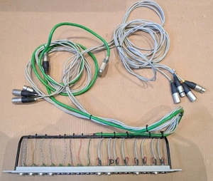 16 Wege XLR Patchbay mit 2/2,5m Tails zu XLR SUB - Bild 1 von 9