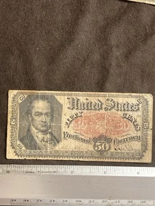 Fractional Currency 50 Cents F-1381 Fifth Issue 1800s Postage Honest Note - Picture 1 of 4