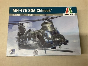 Italeri 1:72 SCALE MH-47E SOA Chinook Model Kit #1218~Open Box Sealed Kit - Picture 1 of 13
