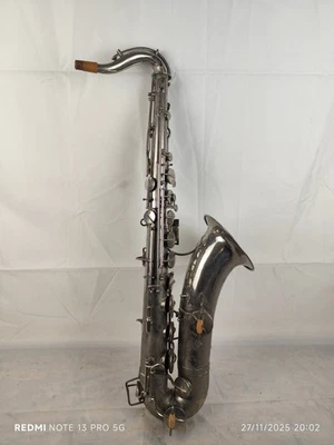 Sassofono Tenore Argentato Evette & Schaetter Paris 1185 - Immagine 1 di 4