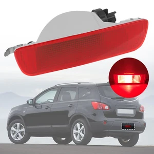 Rear Bumper Reflector w/ Bulb Fog Tail Light For Nissan Qashqai 07-13 /Qashqai+2 - Picture 1 of 9