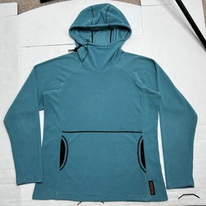 Melanzana Micro Grid Hoodie V2 Pullover Size Women's Medium Blue Green Outdoor - Picture 1 of 11