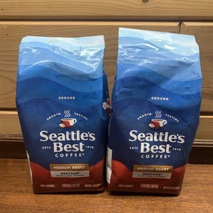 Seattle's Best Gemahlener Kaffee Portside Mischung Mittlere Röstung 2 Packungen je 12 Unzen 03/26 - Bild 1 von 4