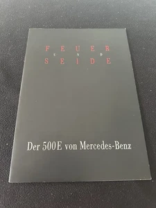 1991-1994 Mercedes Benz 500E Big Euro Brochure W124 E500 V8 GERMAN Sales Catalog - Picture 1 of 9