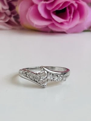 Anello In Argento Princess Con Cristalli Misura 20 - Immagine 1 di 4