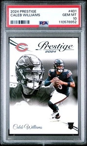 2024 Panini Prestige - Rookies Caleb Williams #401 (RC) - PSA 10 GEM MT - Picture 1 of 2