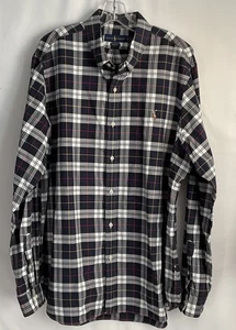 Ralph Lauren Classic Fit XXL/TTG Herren kariertes Langarm Button Down Hemd - Bild 1 von 10