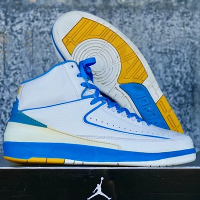 Jordan 2 Carmelo 12 Universitario Azul Maíz Caja Aire Retro II MELO 2004 308308-141 Foto 1 de 4
