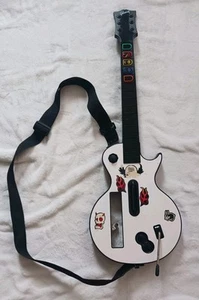 Guitar Hero White Gibson Les Paul Controller for Nintendo Wii With Strap - Picture 1 of 6