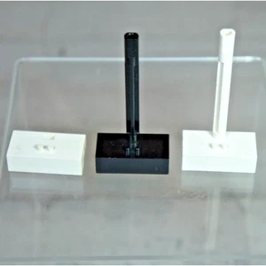 Set Vintage Lego 799C800 Lenkgetriebe mit 2x4 Basis und Räder Halter weiß schwarz - Bild 1 von 5