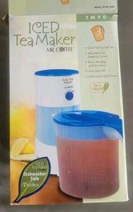 Mr Coffee Iced Tea Maker TM70 Blue 3 Quarts - Picture 1 of 5