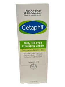 Cetaphil ölfreie feuchtigkeitsspendende Lotion mit Hyaluronsäure, empfindliche Haut, 3oz - Bild 1 von 3