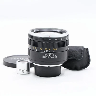 Konica HEXANON 60mm F1.2 L39 Limited to 800 pieces [Top Mint] #9249 - Image 1 of 4