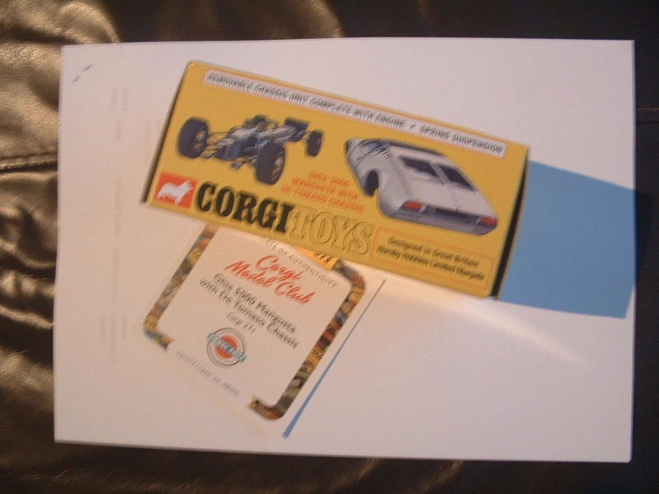GHIA 5000 MANGUSTA  Corgi no 271  New with Certificate — 第 1/1 张图片