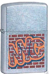 Zippo 6391 ny city nyc graffiti brick Lighter DISCONTIN - Picture 1 of 1