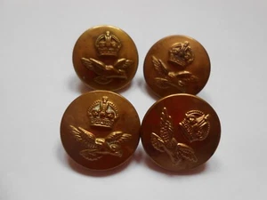 Buttons ltd   second war ROYAL AIR FORCE 4 brass RAF  uniform buttons - Picture 1 of 4