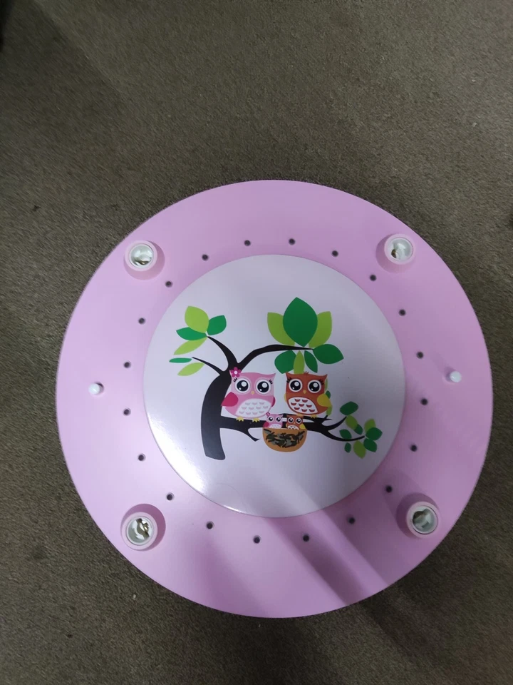 Deckenleuchte Wandleuchte Kinderzimmerlampe Elobra Eule blau   - Bild 1 von 1