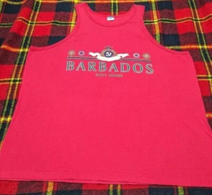 Vintage Barbados Segelclub Tank Top rot Shirt Einzelstich Gr. 2XL - Bild 1 von 5