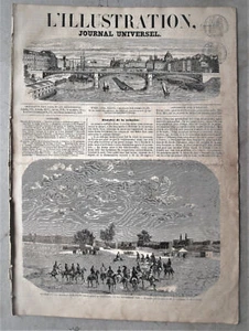 1859,8 Janvier," L'Illustration Journal Universel " Xilo,8 Fogli,16 Pagine,Etna. - Bild 1 von 6