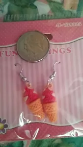 Ice Cream hook earrings  - Picture 1 of 6
