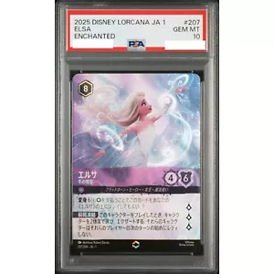 PSA10 Elsa FOIL incantato Disney LORCANA TCG Il primo capitolo 207/204 JA 1 - Foto 1 di 2