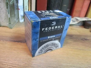 FEDERAL speed shok SHOTGUN SHELL BOX steel EMPTY PAPER shot 12 gauge CARTRIDGE - Picture 1 of 8