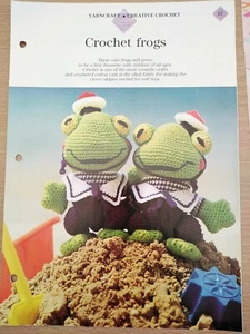 CROCHET FROGS to make in Cotton Yarn - from Yarncraft Creative Crochet - Picture 1 of 1