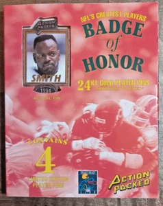 1994 ACTION VERPACKT 4 24KT NFL PINS EMMITT SMITH - MIRER - CHRIS MILLER - EVERETT - Bild 1 von 3