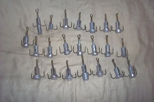 22 Fishing Grabs Grab Hooks Sucker Snagging Weighted Treble Hooks Carp Snagging - Picture 1 of 10
