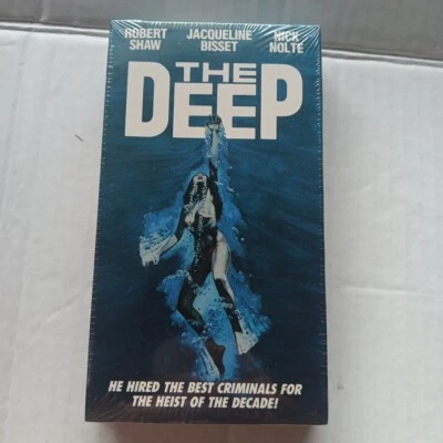 The Deep VHS 1977, 1993 Nick Nolte Peter Yates Brand New Factory Sealed NOS  - Image 1 of 4